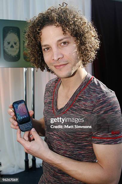 Personality Justin Guarini attends the 52nd Annual GRAMMY Awards GRAMMY Gift Lounge Day 1 held at the Staples Center on January 28, 2010 in Los...