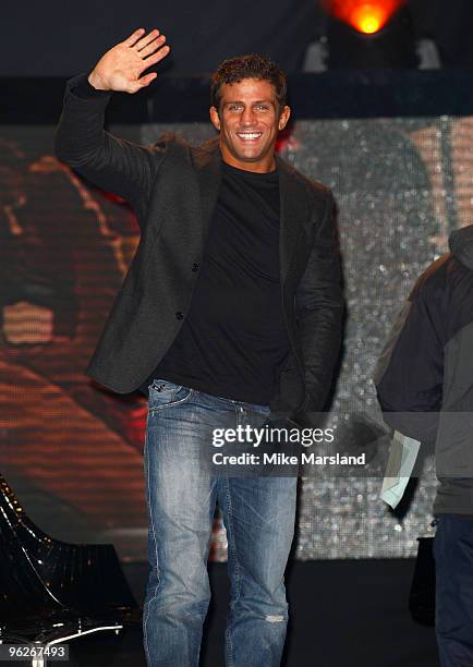 Alex Reid is crowned winner of Channel 4's final Celebrity Big Brother at Elstree Studios on January 29, 2010 in Borehamwood, England.