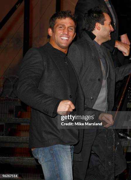 Alex Reid is crowned winner of Channel 4's final Celebrity Big Brother at Elstree Studios on January 29, 2010 in Borehamwood, England.