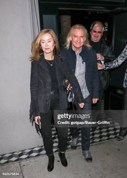 Marjorie Bach and Joe Walsh are seen on May 25, 2018 in Los Angeles, California.