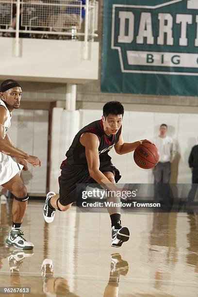 Harvard Jeremy Lin in action vs Dartmouth at Leede Arena. Hanover, NH 1/23/2010 CREDIT: Winslow Townson