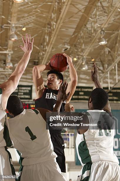 Harvard Jeremy Lin in action vs Dartmouth at Leede Arena. Hanover, NH 1/23/2010 CREDIT: Winslow Townson