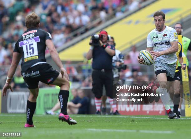 Saracens' Chris Wyles during the Aviva Premiership Final between Exeter Chiefs and Saracens at Twickenham Stadium on May 26, 2018 in London, England.