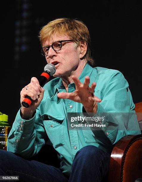 Sundance Institute Founder and President Robert Redford attends "The Shock Doctrine" screening at Eccles Center Theatre during the 2010 Sundance Film...