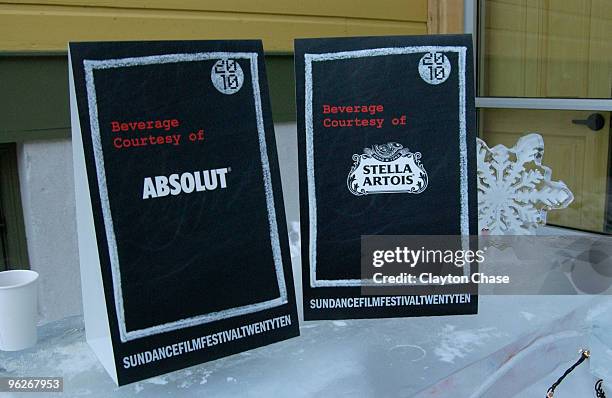 General view of atmosphere during the Alfred P Sloan Foundation Reception during the 2010 Sundance Film Festival at Filmmaker Lodge on January 29,...