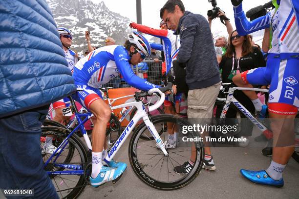 Arrival / Thibaut Pinot of France and Team Groupama-FDJ / Disappointment / during the 101st Tour of Italy 2018, Stage 20 a 214km stage from Susa to...