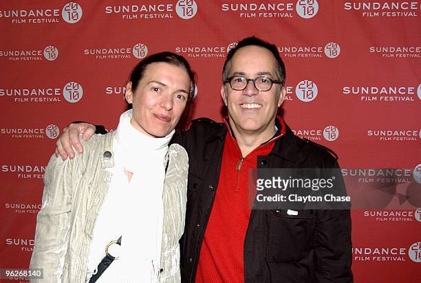 Diane Bell and Sundance Film Festival Director John Cooper attend the Alfred P Sloan Foundation Reception during the 2010 Sundance Film Festival at...