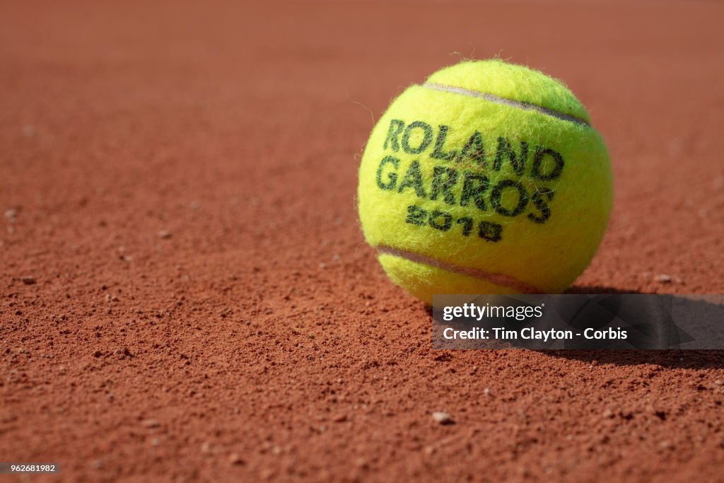 2018 French Open Tennis Tournament, Roland Garros, Paris, France.