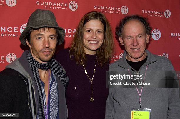 Michael Piccipilli, Marianna Palka and Frank Hoyt Taylor attend the Alfred P Sloan Foundation Reception during the 2010 Sundance Film Festival at...