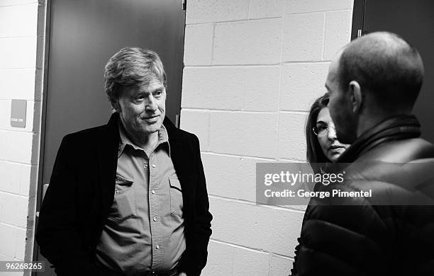 Robert Redford attends "The Shock Doctrine" screening at Eccles Center Theatre during the 2010 Sundance Film Festival on January 28, 2010 in Park...