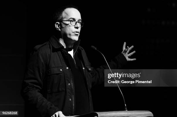 Sundance Film Festival Director John Cooper speaks at "The Shock Doctrine" screening at Eccles Center Theatre during the 2010 Sundance Film Festival...