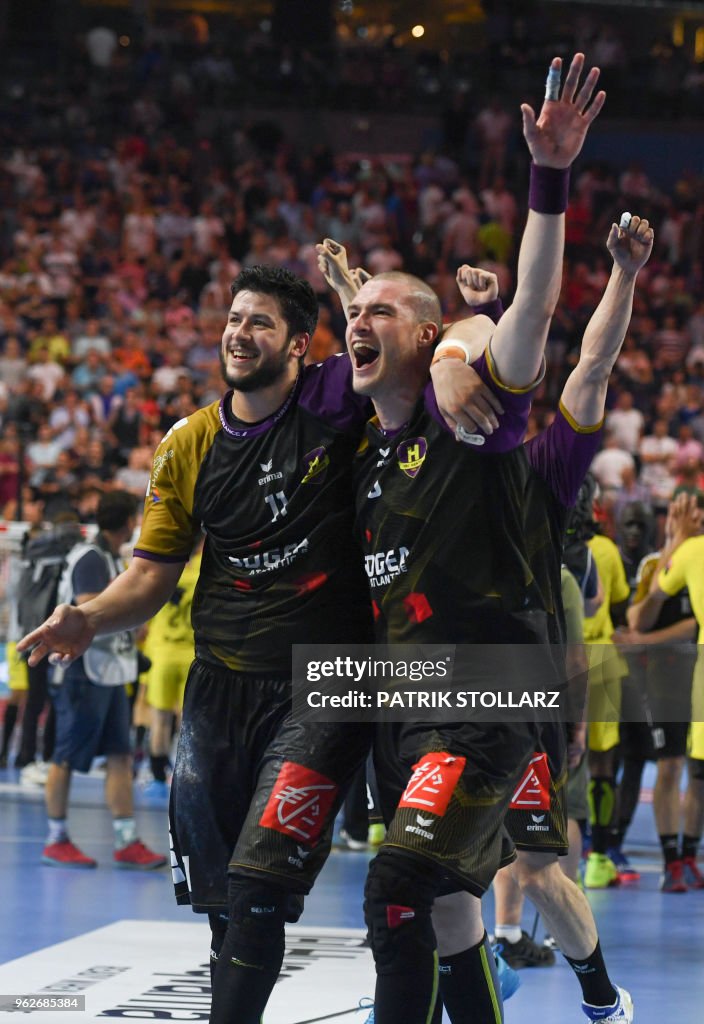 Nantes Team Players React After Winning The Semi Final Match HBC... News Photo - Getty Images