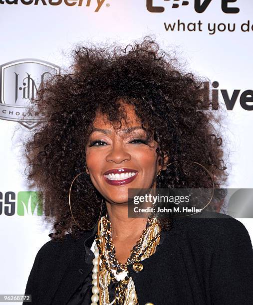 Singer/songwriter Jody Watley attends the 1st Annual Data Awards presented by wil.i.am, the Black Eyed Peas and Dipdive at the Palladium on January...