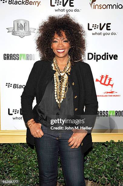 Singer/songwriter Jody Watley attends the 1st Annual Data Awards presented by wil.i.am, the Black Eyed Peas and Dipdive at the Palladium on January...
