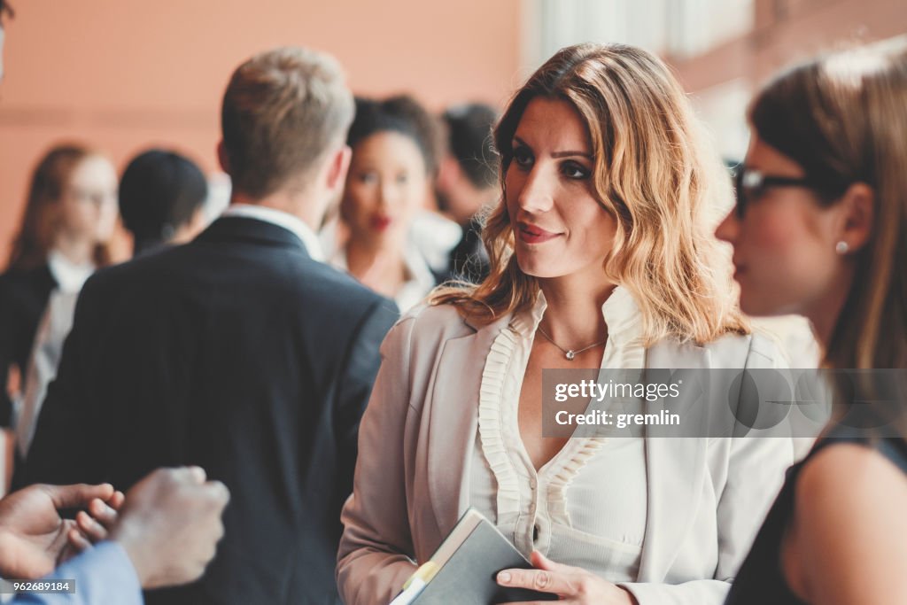 Business people standing in the office