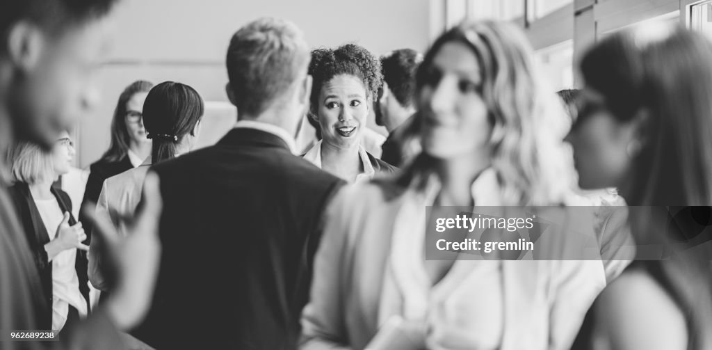 Business people standing in the office