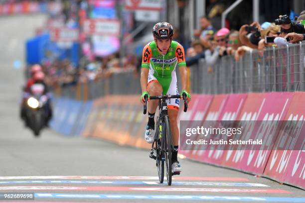 Arrival / Giulio Ciccone of Italy and Team Bardiani CSF / during the 101st Tour of Italy 2018, Stage 20 a 214km stage from Susa to Cervinia 2001m /...