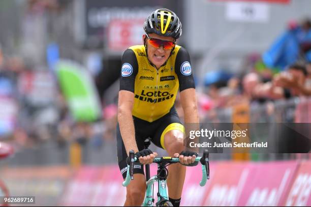 Arrival / Robert Gesink of The Netherlands and Team LottoNL-Jumbo / during the 101st Tour of Italy 2018, Stage 20 a 214km stage from Susa to Cervinia...