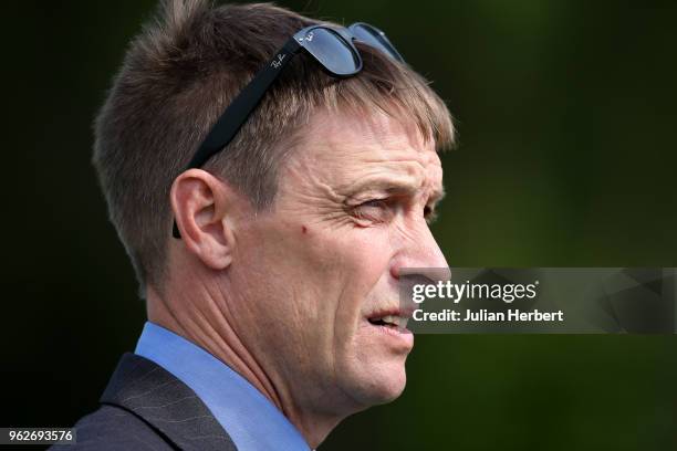 Trainer Richard Hughes at Goodwood Racecourse on May 26, 2018 in Chichester, England.