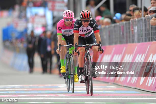 Arrival / Jan Polanc of Slovenia and UAE Team Emirates / Michael Woods of Canada and Team EF Education First-Drapac p/b Cannondale / during the 101st...