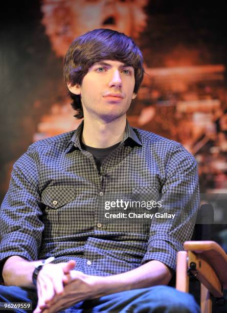 David Karp, founder of Tumblr participates in the Social Media Rockstar Panel at The GRAMMY Museum on January 29, 2010 in Los Angeles, California.