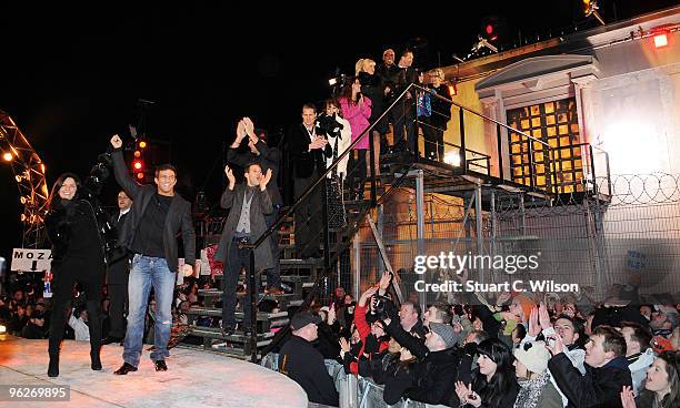 Davina Mccall pronounces Alex Reid the winner of this year's Celebrity Big Brother at Elstree Studios on January 29, 2010 in Borehamwood, England.