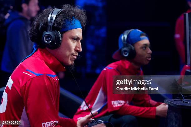 Im So Far Ahead of Pistons Gaming Team plays against the Celtics Crossover Gaming on May 26, 2018 at the NBA 2K League Studio Powered by Intel in...