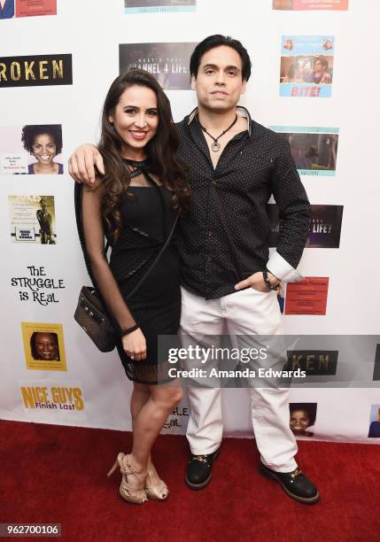 Actors Juliana Betancourth and Danny Arroyo arrive at the FYC Us Independents Screenings and Red Carpet at the Elks Lodge on May 25, 2018 in Van...