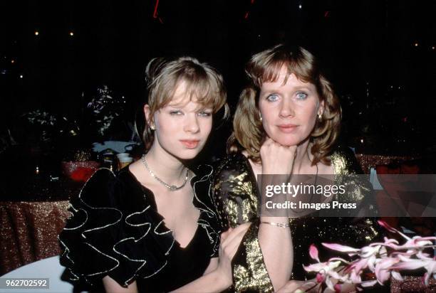 Liv Ullmann and Linn Ullmann circa 1984 in New York City.