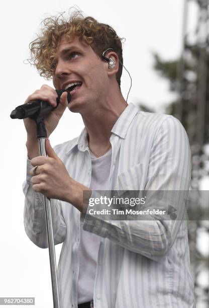 Chase Lawrence of Coin performs during the 2018 BottleRock Napa Valley at Napa Valley Expo on May 25, 2018 in Napa, California.