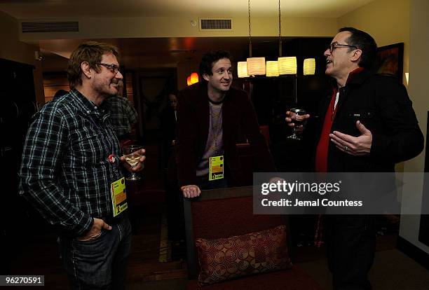 Trevor Groth and Sundance Film Festival John Cooper attend the Juror Dinner during the 2010 Sundance Film Festival at Filmmaker Lodge on January 29,...