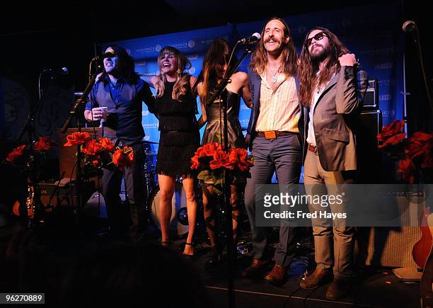 Grace Potter and the Nocturnals perform at the Music Café - Day 8 during the 2010 Sundance Film Festival at Filmmaker Lodge on January 29, 2010 in...