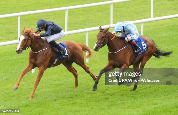 Hence ridden by Ryan Moore goes on to win the Curragh "Where Champions Are Made" Spring Fillies Handicap during day one of the 2018 Tattersalls Irish...