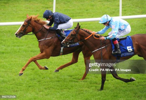 Hence ridden by Ryan Moore goes on to win the Curragh "Where Champions Are Made" Spring Fillies Handicap during day one of the 2018 Tattersalls Irish...