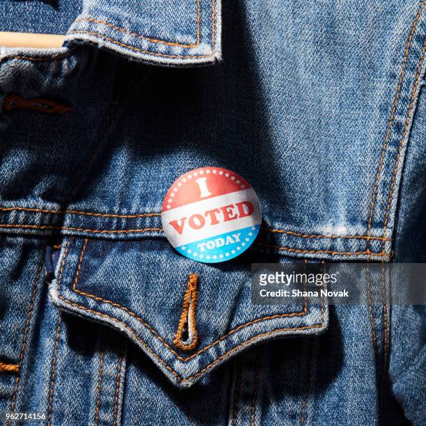 vote! - i voted sticker stock-fotos und bilder