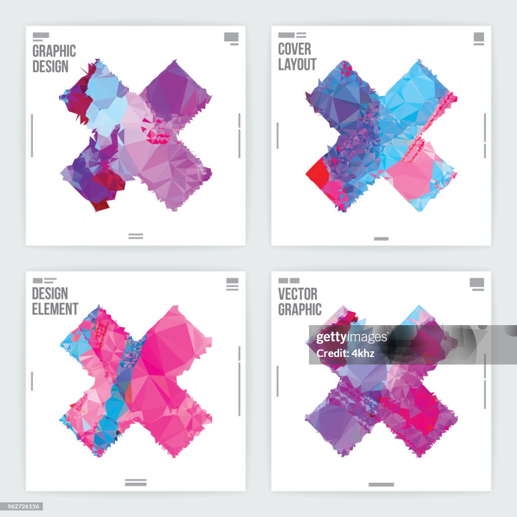 Abstract Graphic Design Card Layout Template High-Res Vector Graphic ...