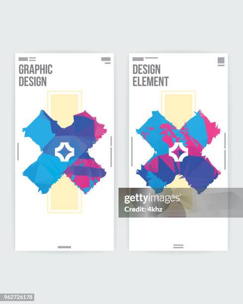 Abstract Graphic Design Card Layout Template High-Res Vector Graphic ...
