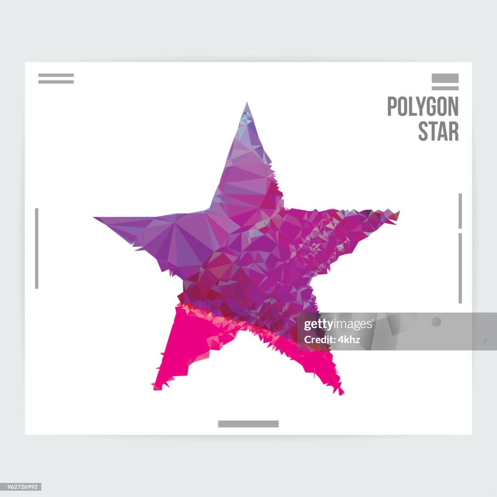 Abstract Star Shape Graphic Design Poster Layout Template High-Res ...
