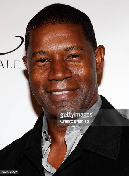 Dennis Haysbert attends Q By Pasquale Glass Shoe Debut Launch Party at Q by Pasquale Studio on January 29, 2010 in Los Angeles, California.