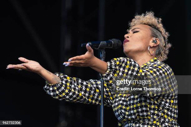 Emeli Sande performs at BBC Radio - The Biggest Weekend at Scone Palace on May 26, 2018 in Perth, Scotland.