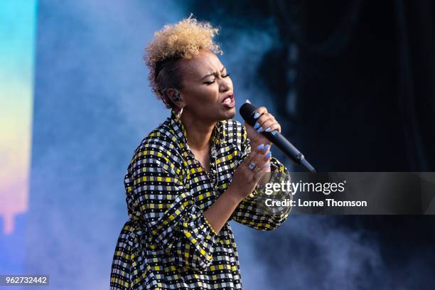 Emeli Sande performs at BBC Radio - The Biggest Weekend at Scone Palace on May 26, 2018 in Perth, Scotland.