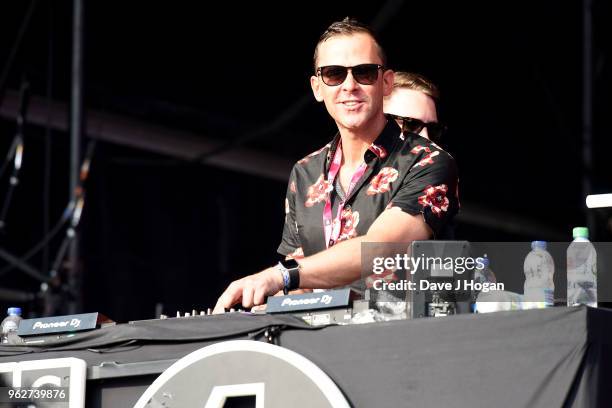 Scott Mills DJs on stage during day 1 of BBC Radio 1's Biggest Weekend 2018 held at Singleton Park on May 26, 2018 in Swansea, Wales.