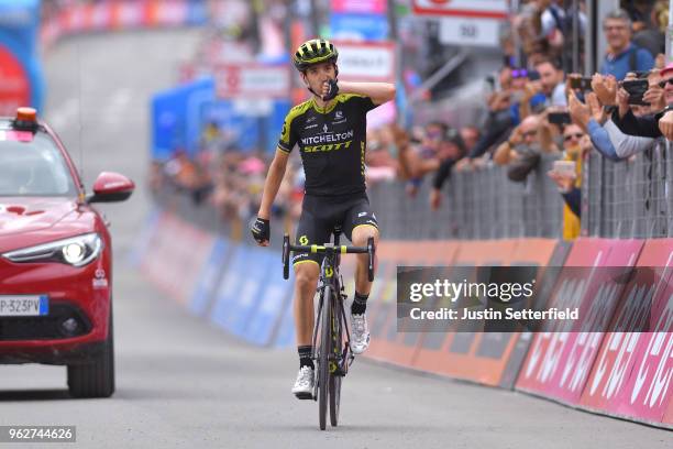 Arrival / Mikel Nieve Ituralde of Spain and Team Mitchelton-Scott / Celebration / during the 101st Tour of Italy 2018, Stage 20 a 214km stage from...