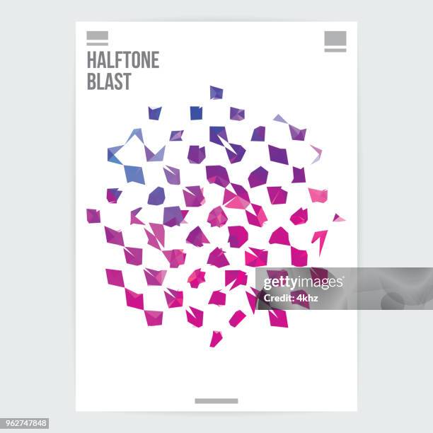 Am Halftone Design Abstract Halftone Graphic Design Pattern Layout Template High-Res ...