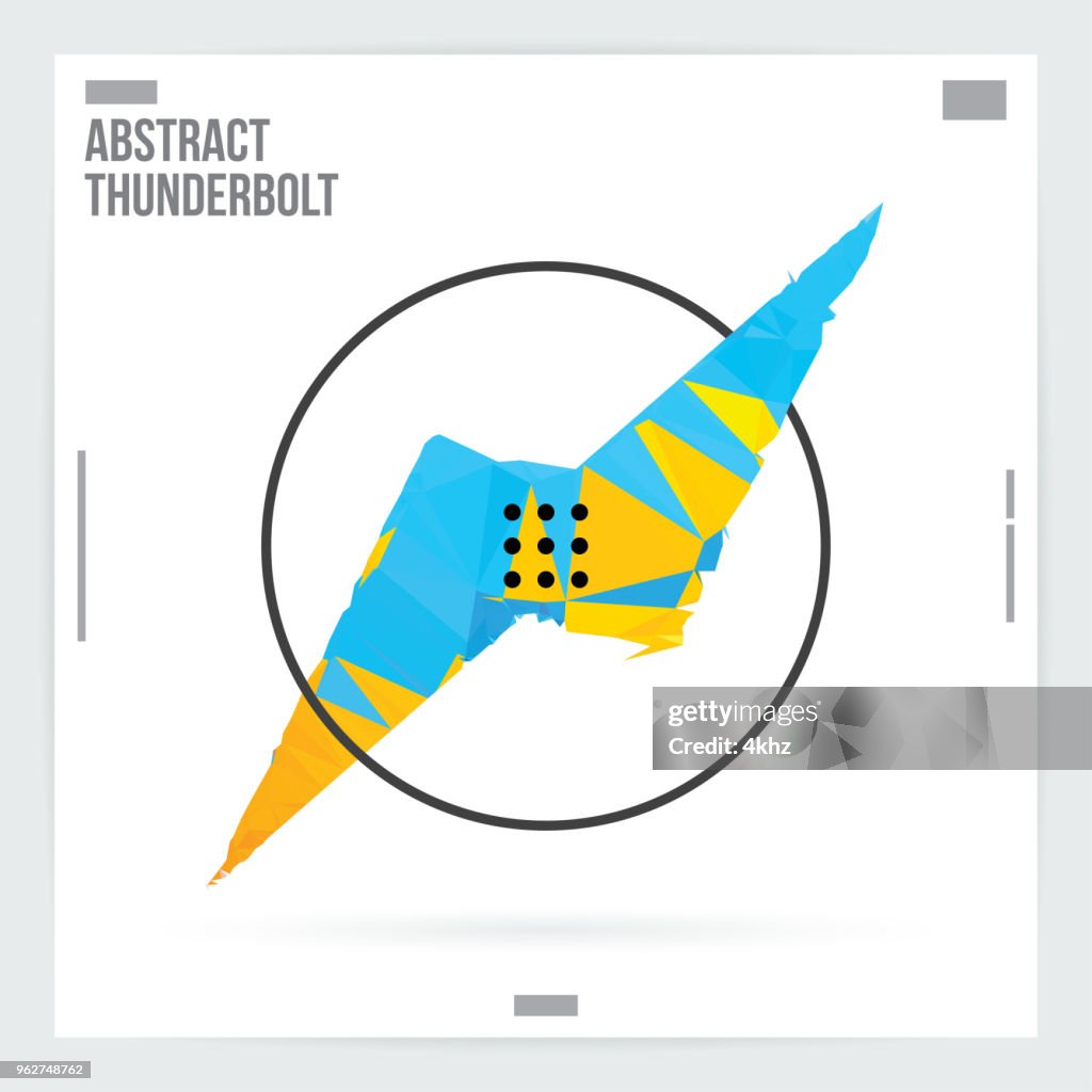Abstract Flash Symbol Graphic Design Poster Layout Template High-Res ...