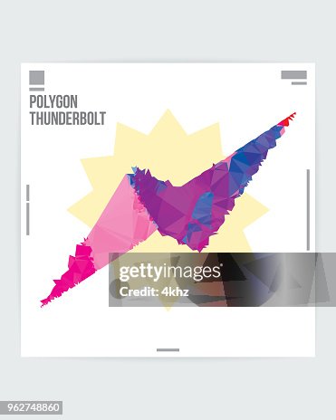 Flashy Graphic Example Abstract Flash Symbol Graphic Design Poster Layout Template High-Res ...