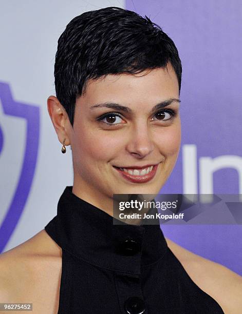 Actress Morena Baccarin arrives at the Warner Brothers/InStyle Golden Globes After Party at The Beverly Hilton Hotel on January 17, 2010 in Beverly...