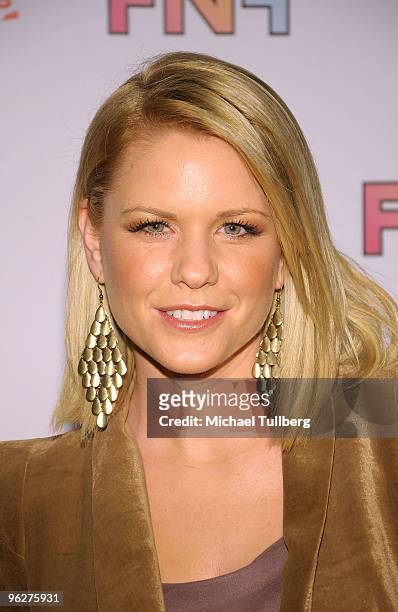 Host Carrie Keagan arrives at the 13th Annual "Friends And Family" GRAMMY Event, held at Paramount Studios on January 29, 2010 in Los Angeles,...