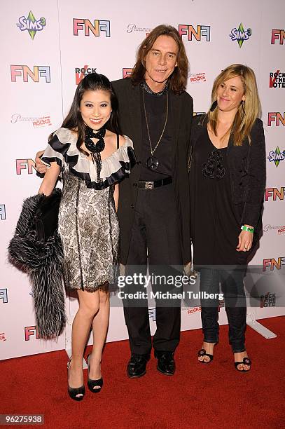 Musician Adrienne Lau, George Blackwell and musician Lucia Iman arrive at the 13th Annual "Friends And Family" GRAMMY Event, held at Paramount...