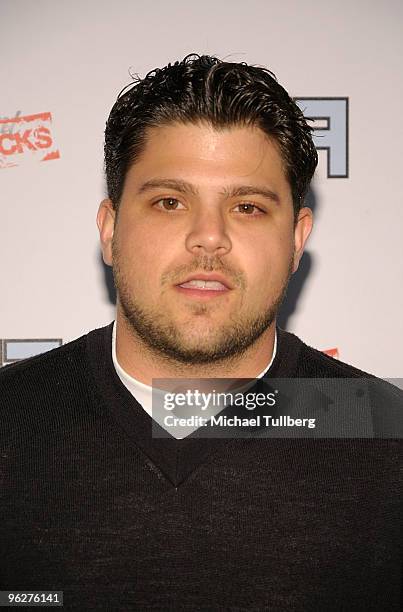 Actor Jerry Ferrara arrives at the 13th Annual "Friends And Family" GRAMMY Event, held at Paramount Studios on January 29, 2010 in Los Angeles,...